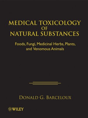 cover image of Medical Toxicology of Natural Substances